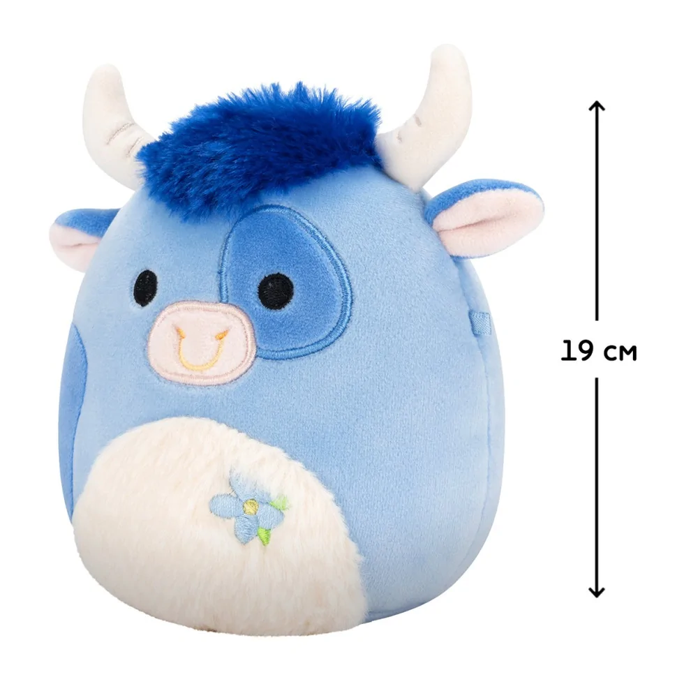 Дитяча м'яка іграшка Бик Бермайє Squishmallows SQER01213, 19 см
