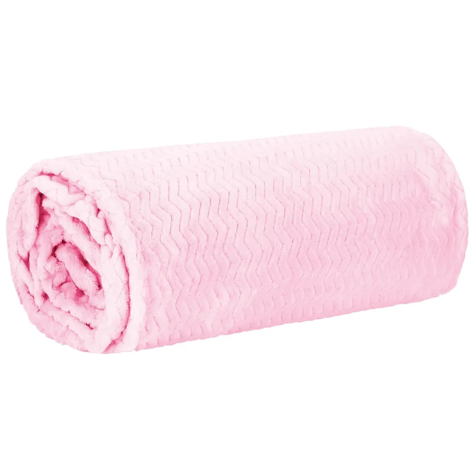Плед-покривало Extra Soft Springos HA7142 рожевий 160x200 см