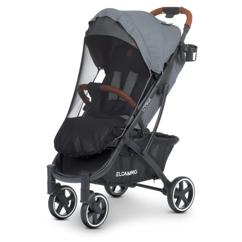 Коляска дитяча прогулянкова EL CAMINO ME 1090-1 Smoke Gray