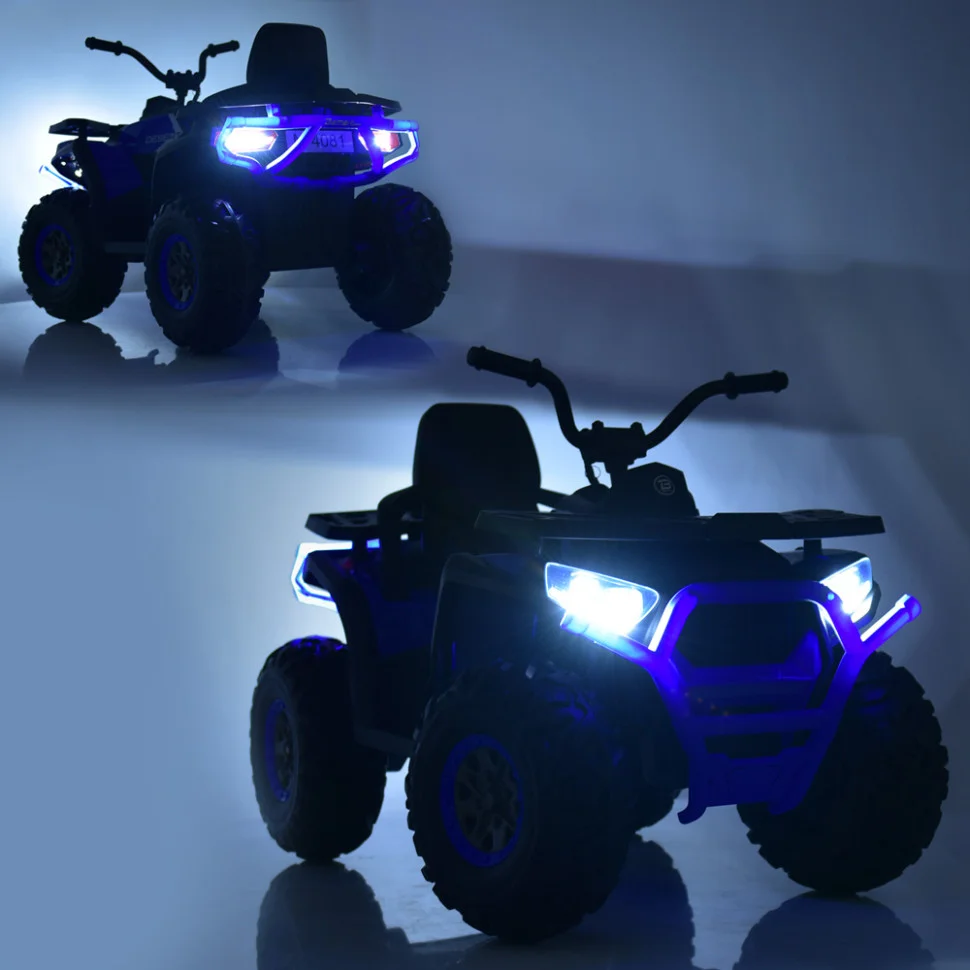 Дитячий електромобіль Квадроцикл Bambi Racer M 4081EBLRS-18 до 50 кг