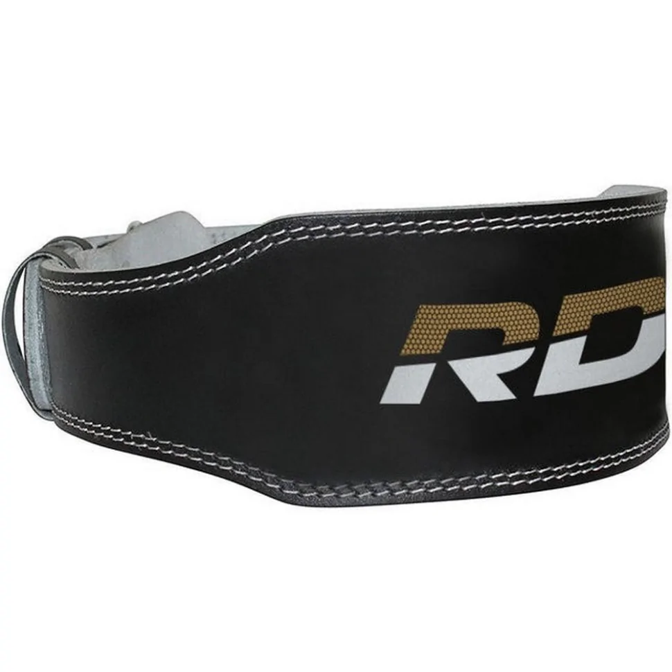 Пояс для важкої атлетики 4 RDX Inc Limited WBS-4RB-S, шкіряний, Black Gold, S