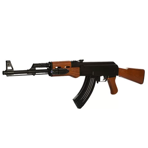 Детский игрушечный автомат Р.47 Калашникова лазер,фонарик, пульки