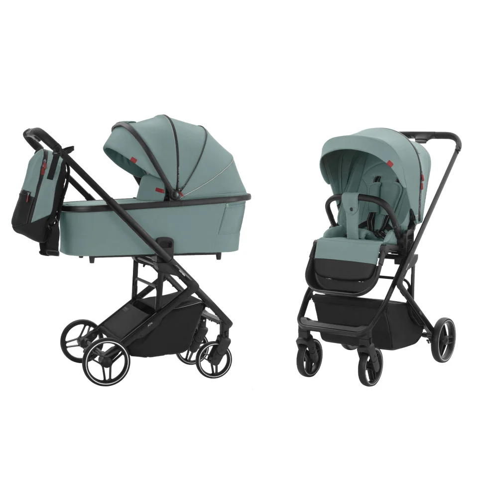 Коляска дитяча універсальна 2в1 CARRELLO Alfa CRL-6507 Parrot Green