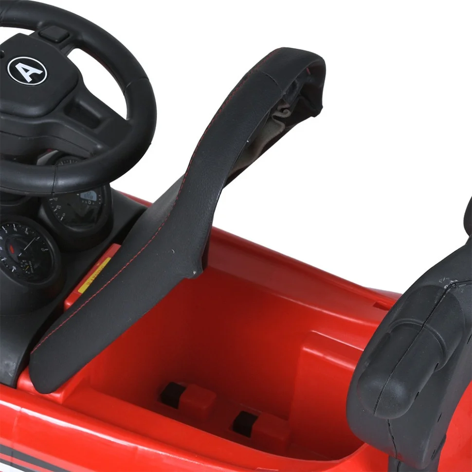 Детская каталка-толокар Bambi Racer M 5045L-3 красный, c родительской ручкой