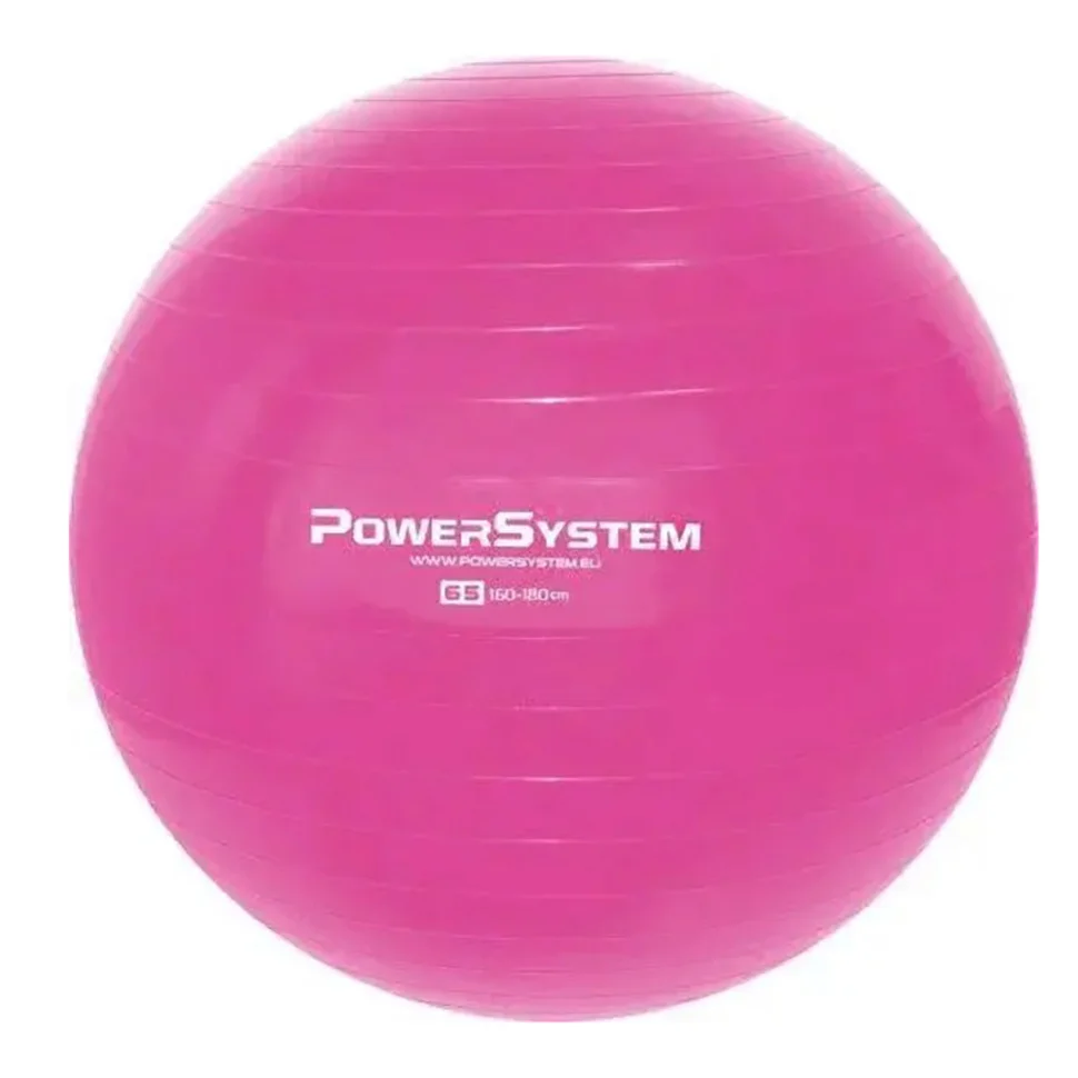 М'яч для фітнесу та гімнастики Power System 4012PI-0, 65cm, Pink