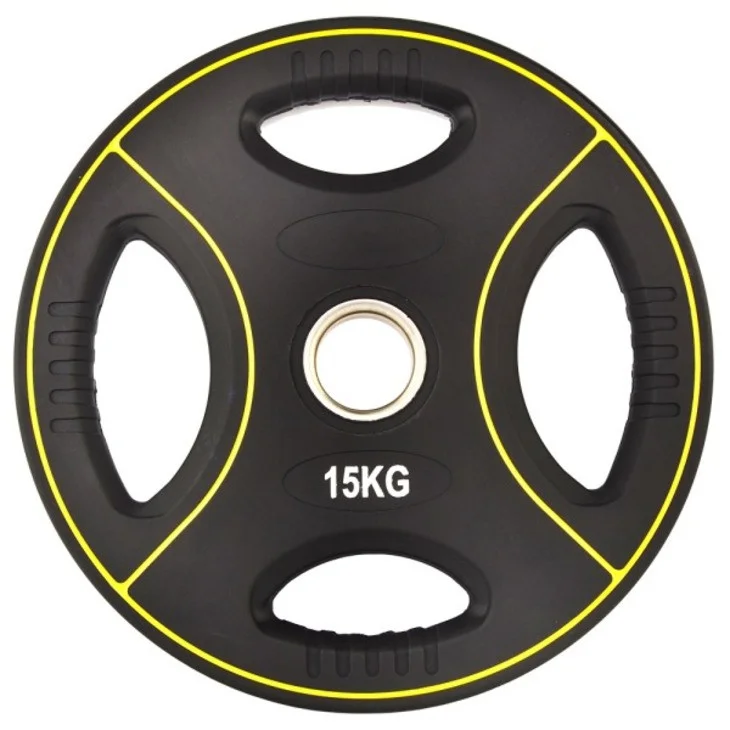 Олимпийский диск FF51C4D Fitnessport 131610FS, уретановый 15 кг