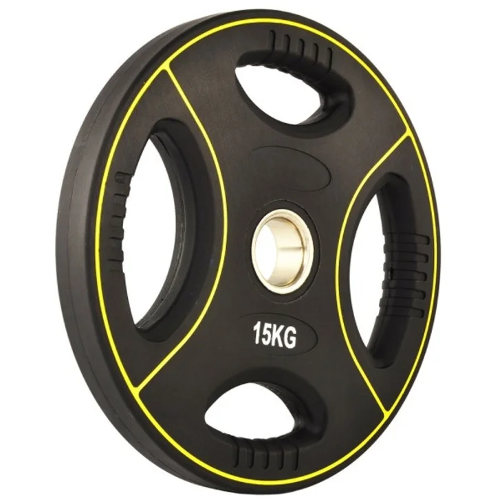 Олимпийский диск FF51C4D Fitnessport 131610FS, уретановый 15 кг