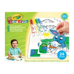 Набор для творчества-пазл с наклейками Crayola 256699.106, 4 фломастера