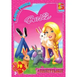 Детский пазл "Barbie" G-Toys BA018 плакат 70 элементов