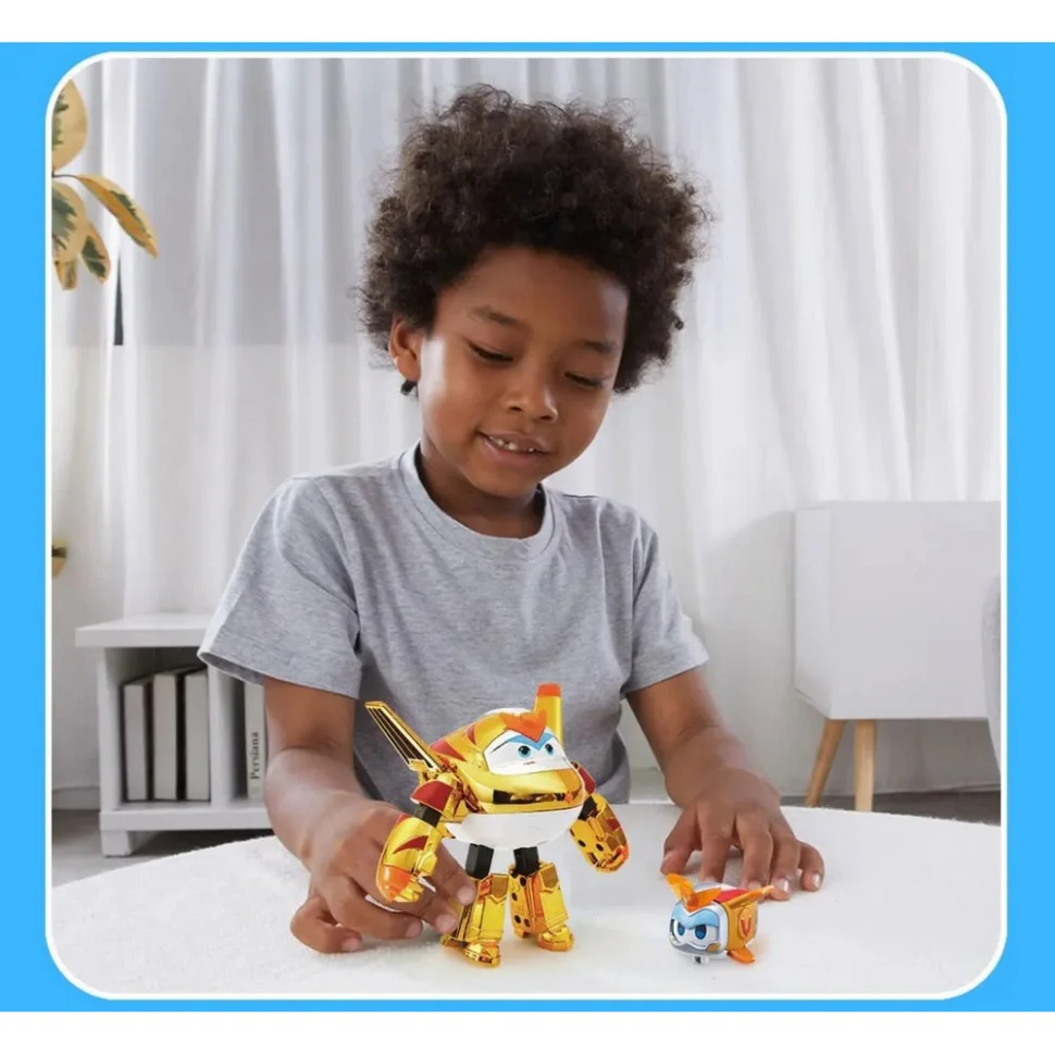 Игровой набор Transforming Золотой Мальчик Super Wings EU770441, 12 см
