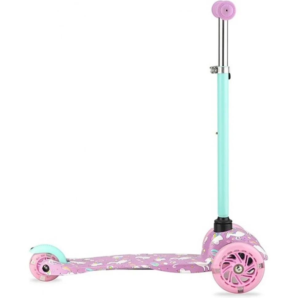 Самокат трехколесный WEENDY MoMi HULA00006 purple unicorns