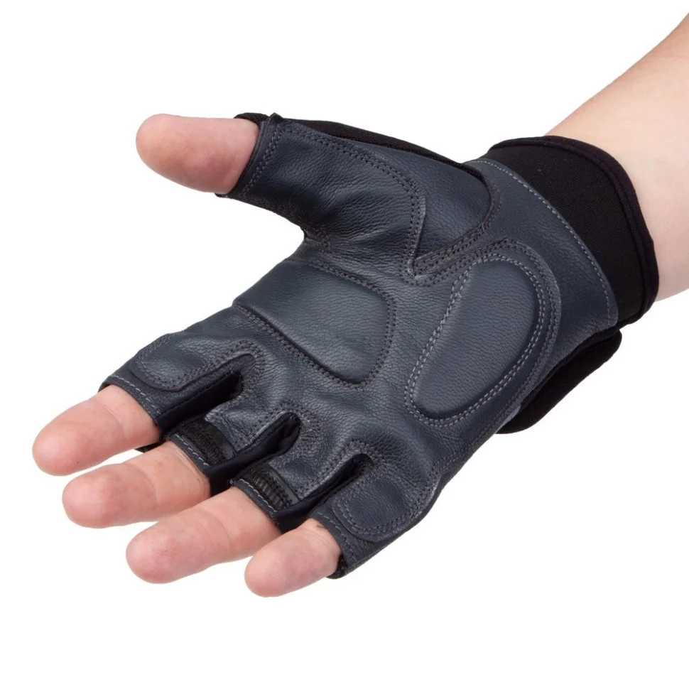 Рукавички для фітнесу PowerPlay PP_2229_XL_Black, Чорні, XL