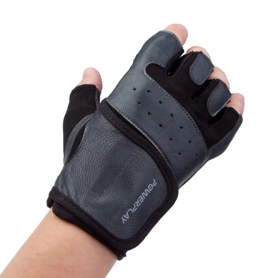Рукавички для фітнесу PowerPlay PP_2229_XL_Black, Чорні, XL