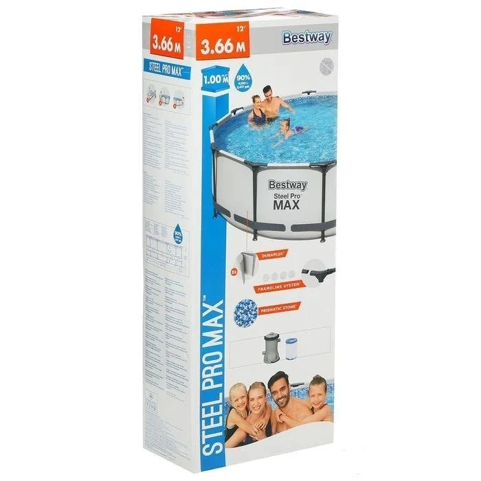 Каркасный бассейн Bestway 56260, 366х100 см, 9150 л