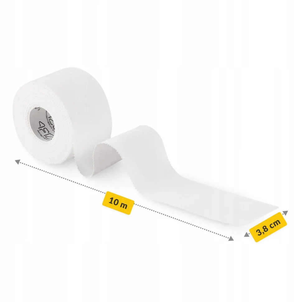 Лента кинезиологическая Rigid Tape 4FIZJO P-5905973400817 White 3.8 см x 10 м, кинезио тейп