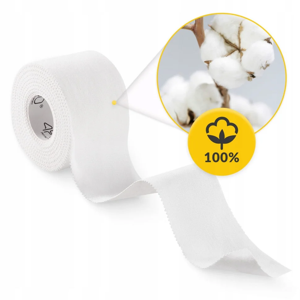 Лента кинезиологическая Rigid Tape 4FIZJO P-5905973400817 White 3.8 см x 10 м, кинезио тейп