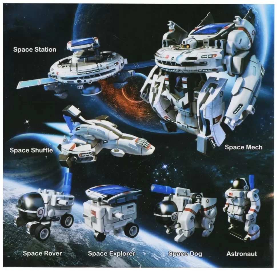 Конструктор електрик Космічний флот Same Toy 7 в 1 на сонячній батареї 2117Ut