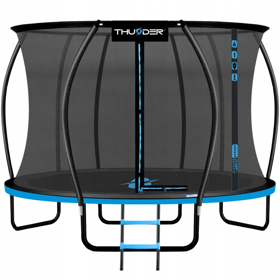 Батут із внутрішньою сіткою Thunder INSIDE-ULTRA-14FT-BLUE Black/Blue 435 см