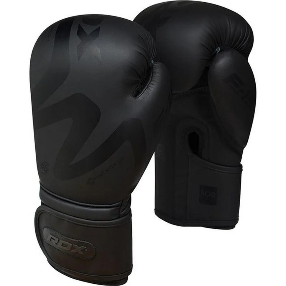 Боксерські рукавиці F15 Noir Matte RDX Inc Limited BGR-F15MB-10oz, Black 10 унцій (капа в комплекті)