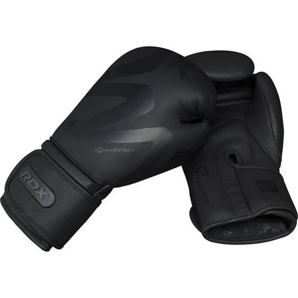 Боксерські рукавиці F15 Noir Matte RDX Inc Limited BGR-F15MB-10oz, Black 10 унцій (капа в комплекті)