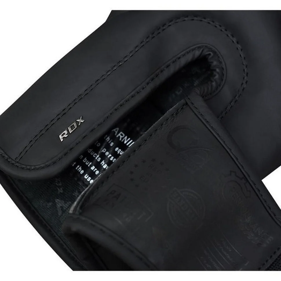 Боксерські рукавиці F15 Noir Matte RDX Inc Limited BGR-F15MB-10oz, Black 10 унцій (капа в комплекті)