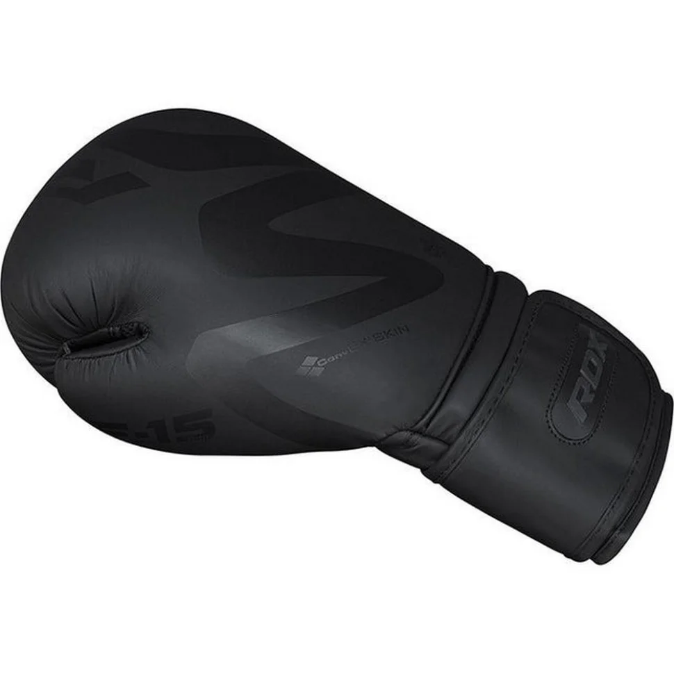 Боксерські рукавиці F15 Noir Matte RDX Inc Limited BGR-F15MB-10oz, Black 10 унцій (капа в комплекті)