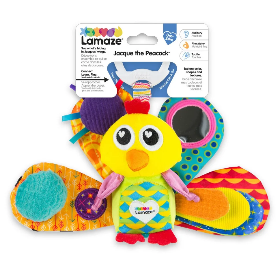 Мягкая игрушка-подвеска Павлин Lamaze L27013 с пищалкой 