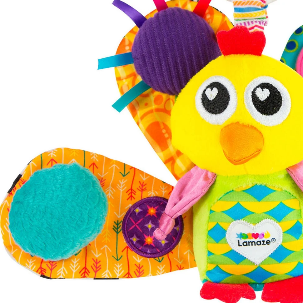 Мягкая игрушка-подвеска Павлин Lamaze L27013 с пищалкой 