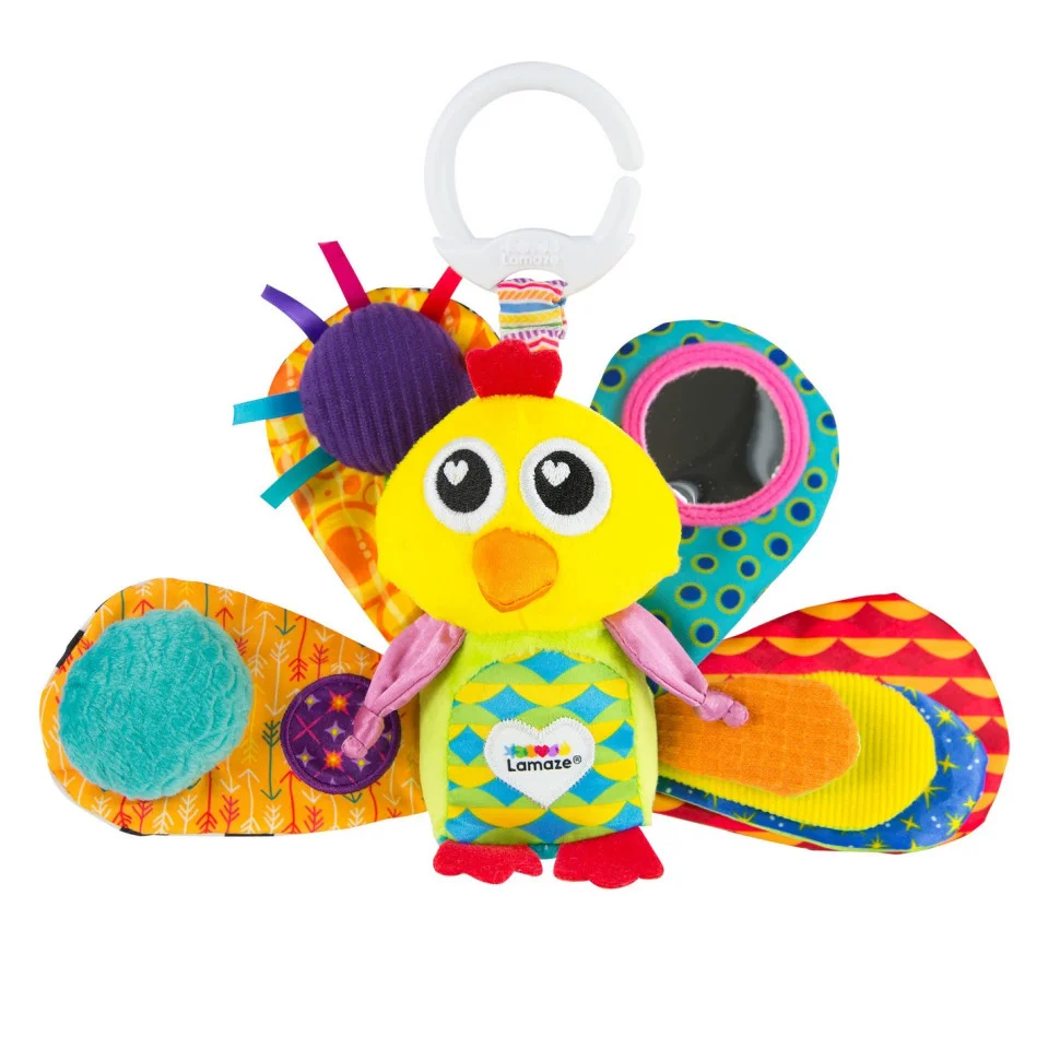 Мягкая игрушка-подвеска Павлин Lamaze L27013 с пищалкой 