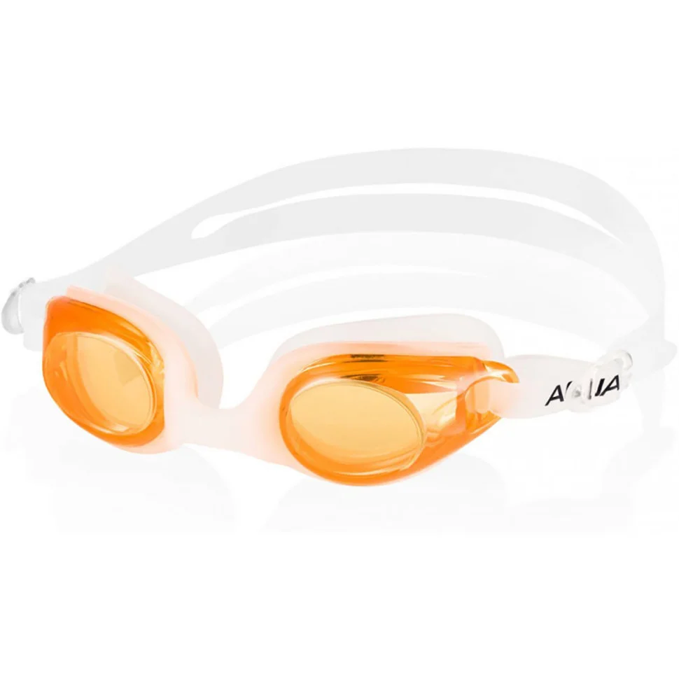 Очки для плавания ARIADNA Aqua Speed 034-14 белый, оранжевый, OSFM