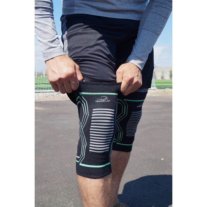 Наколенники 4099 Knee Support PowerPlay PP_4099_S/M_Bl/Green, S/M