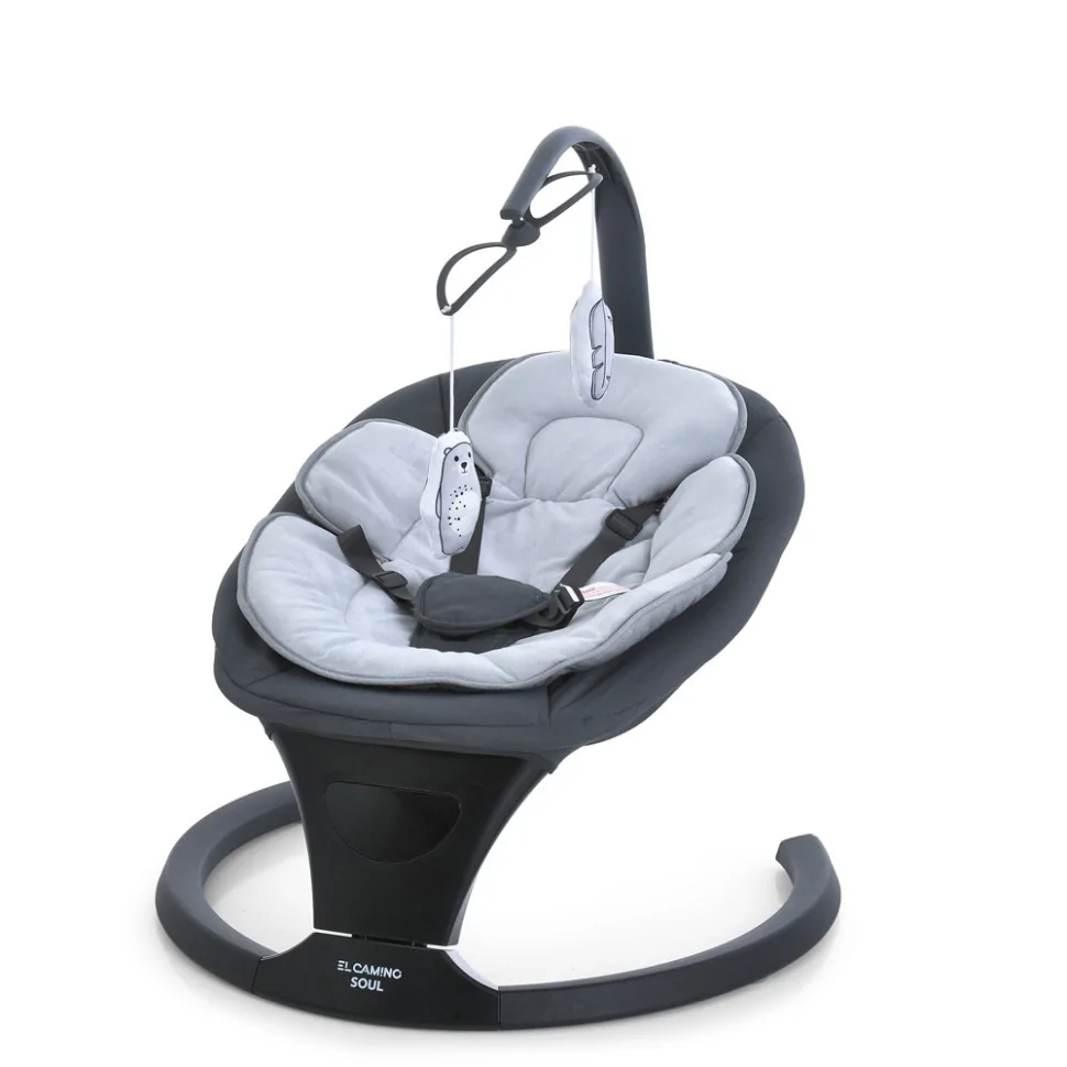 Заколисуючий центр-шезлонг SOUL Bambi ME 1175 Dark Gray