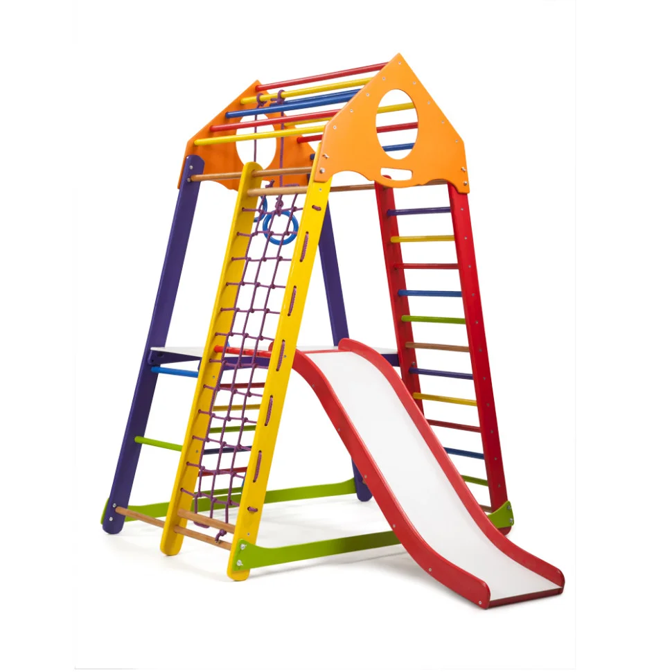 Дитячий спортивний комплекс SportBaby BambinoWood Color Plus 2 шведська стінка