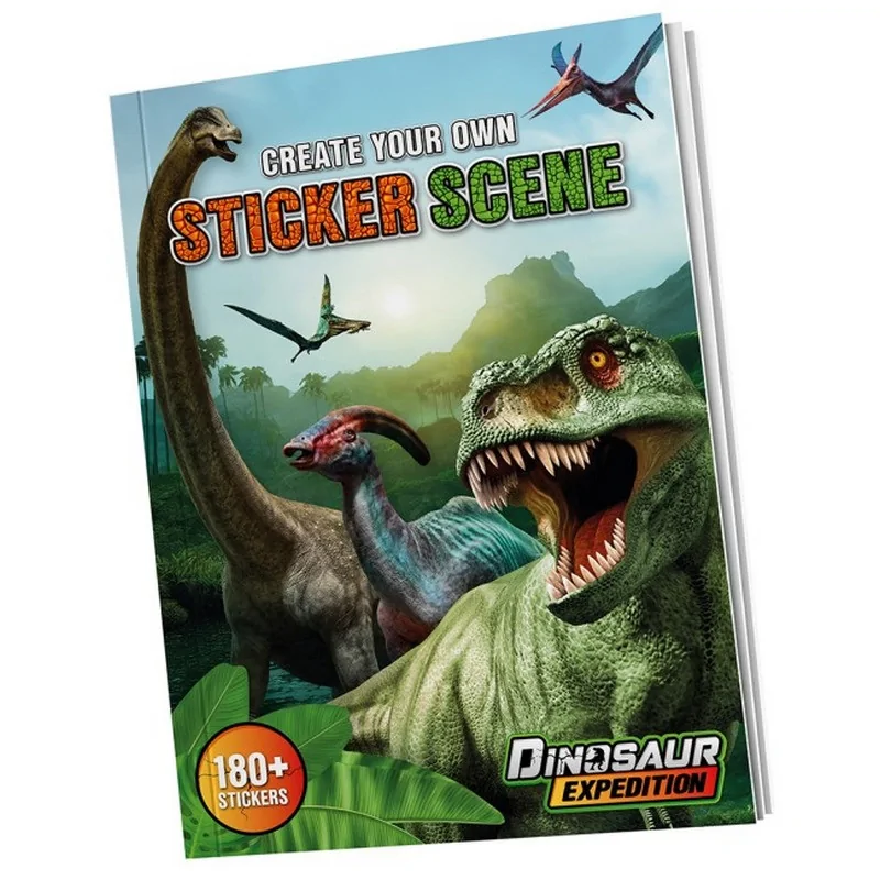 Детский стикербук по номерам Dinosaur Expedition Moxy 961027