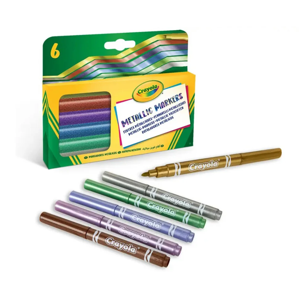 Набір фломастерів Metallic Crayola 58-8828, 6 шт
