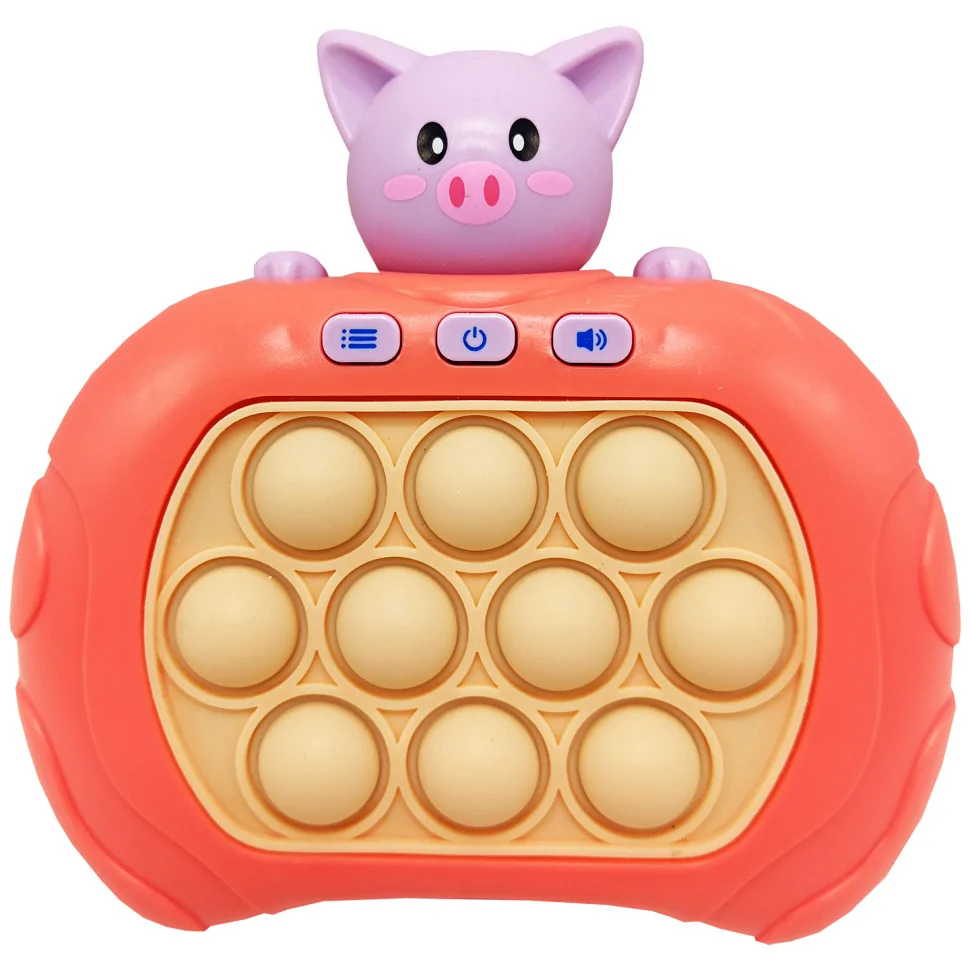 Електронна приставка Pop It консоль Quick Push Puzzle Game Fast Bambi 01-06-05(Red) антистрес