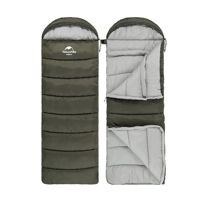 Спальник з капюшоном U350 NH20MSD07 Naturehike 6927595767221-R, (1°C), правий, коричневий