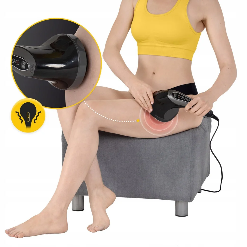 Ручной антицеллюлитный массажер для тела Body Shaping 4 в 1 4FIZJO P-5907739319128 Black