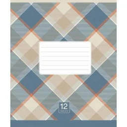 Зошит учнівський "Plaid pattern" Школярик 024-3345K-2 в клітинку, 24 аркуша