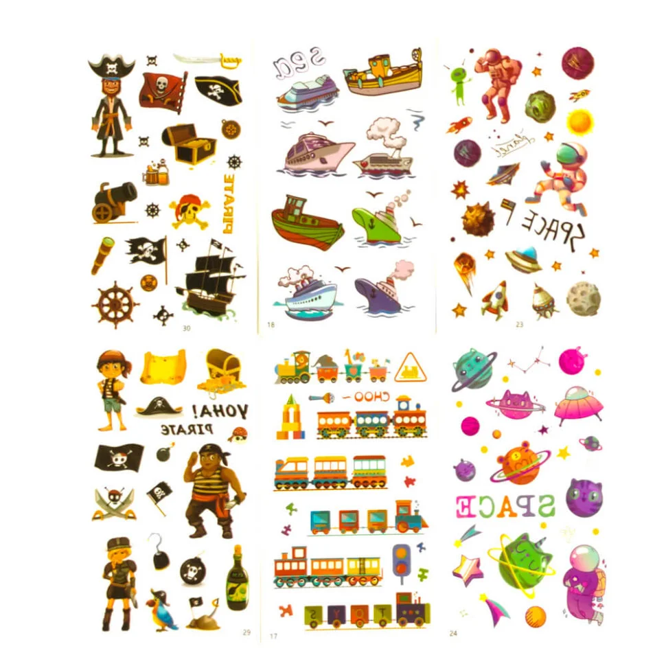Набір дитячих тимчасових тату «Для хлопчиків» Fresh Tattoo tattoo-kids-mini-set-boys