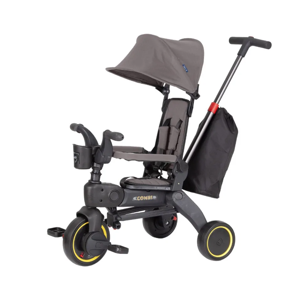 Дитячий триколісний велосипед COMBI Tilly T-392 GREY, сірий