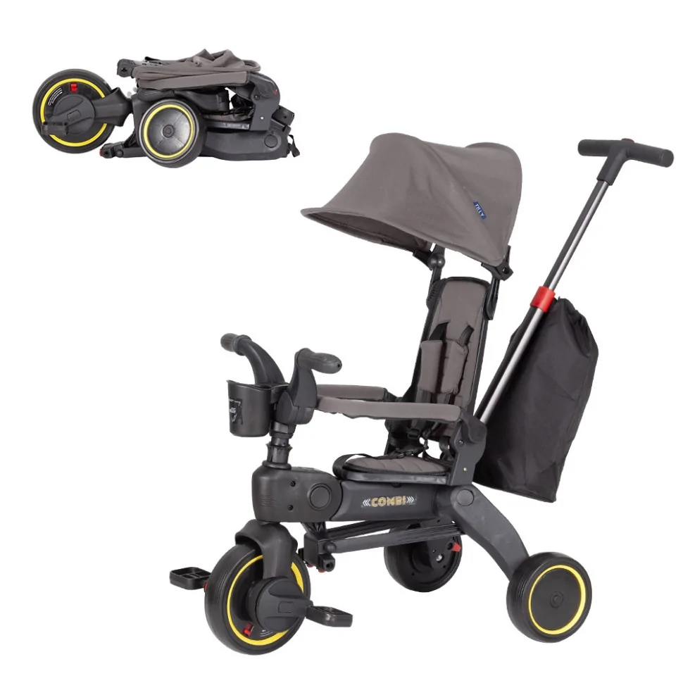 Дитячий триколісний велосипед COMBI Tilly T-392 GREY, сірий