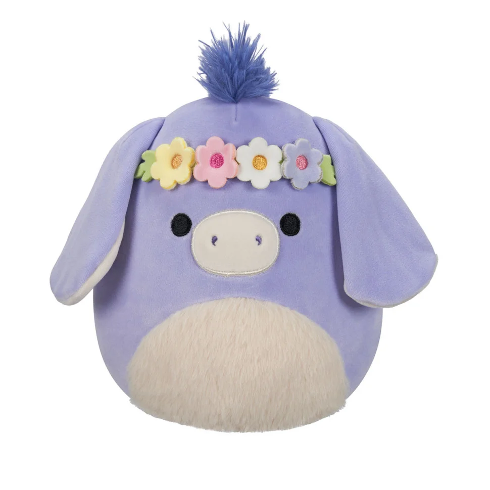 Мягкая игрушка Ослик Миланда в веночке Squishmallows SQER00833, 19 см