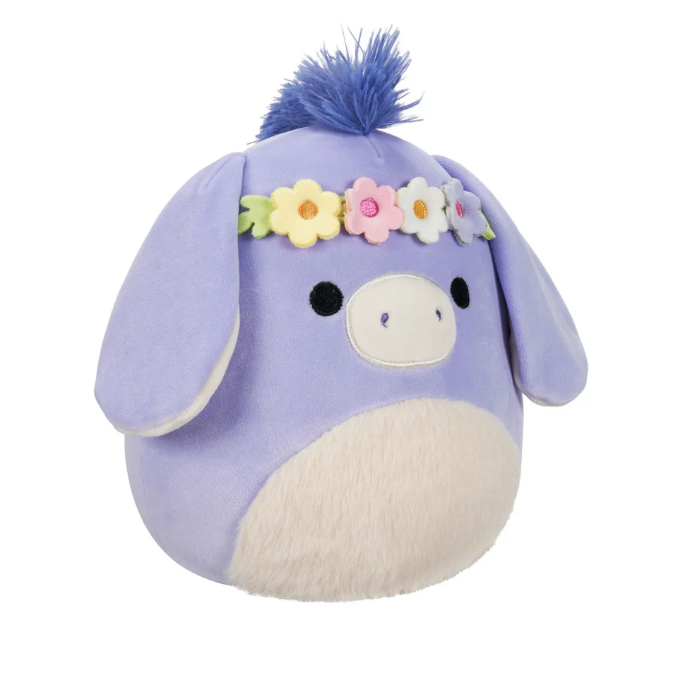 Мягкая игрушка Ослик Миланда в веночке Squishmallows SQER00833, 19 см