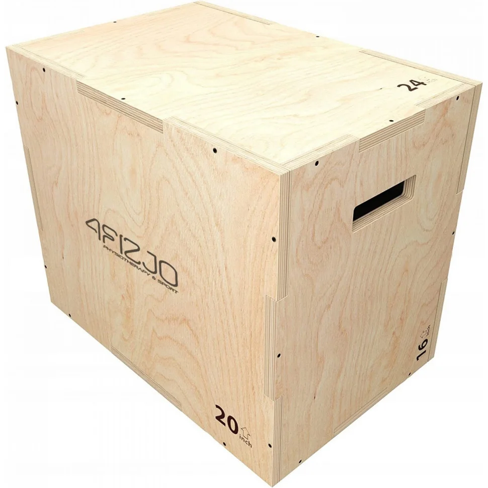 Пліометричний бокс 3 в 1 4FIZJO 4FJ0404, 60 x 50 x 40 см, дерев'яний