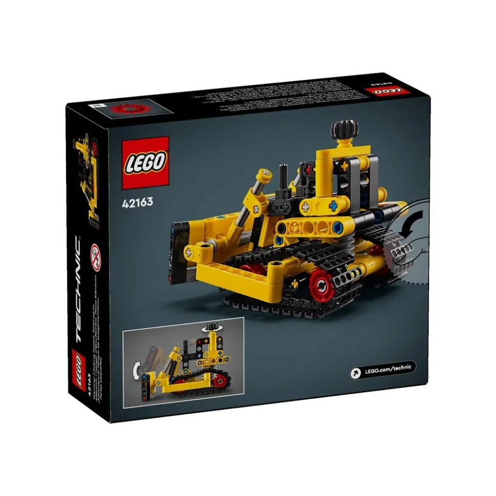 Конструктор Сверхмощный бульдозер LEGO 42163, 195 деталей
