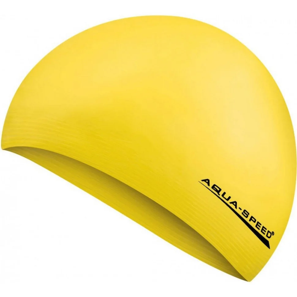 Шапка для плавання SOFT LATEX 5731 Aqua Speed 122-18 жовтий, OSFM
