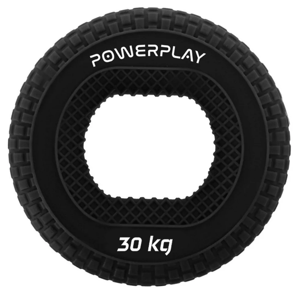 Эспандер кистевой силиконовый PP-4333 Hand Grip Hard PowerPlay PP_4333_Black_30kg 30 кг, Черный