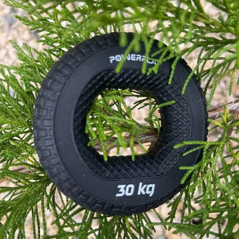 Эспандер кистевой силиконовый PP-4333 Hand Grip Hard PowerPlay PP_4333_Black_30kg 30 кг, Черный