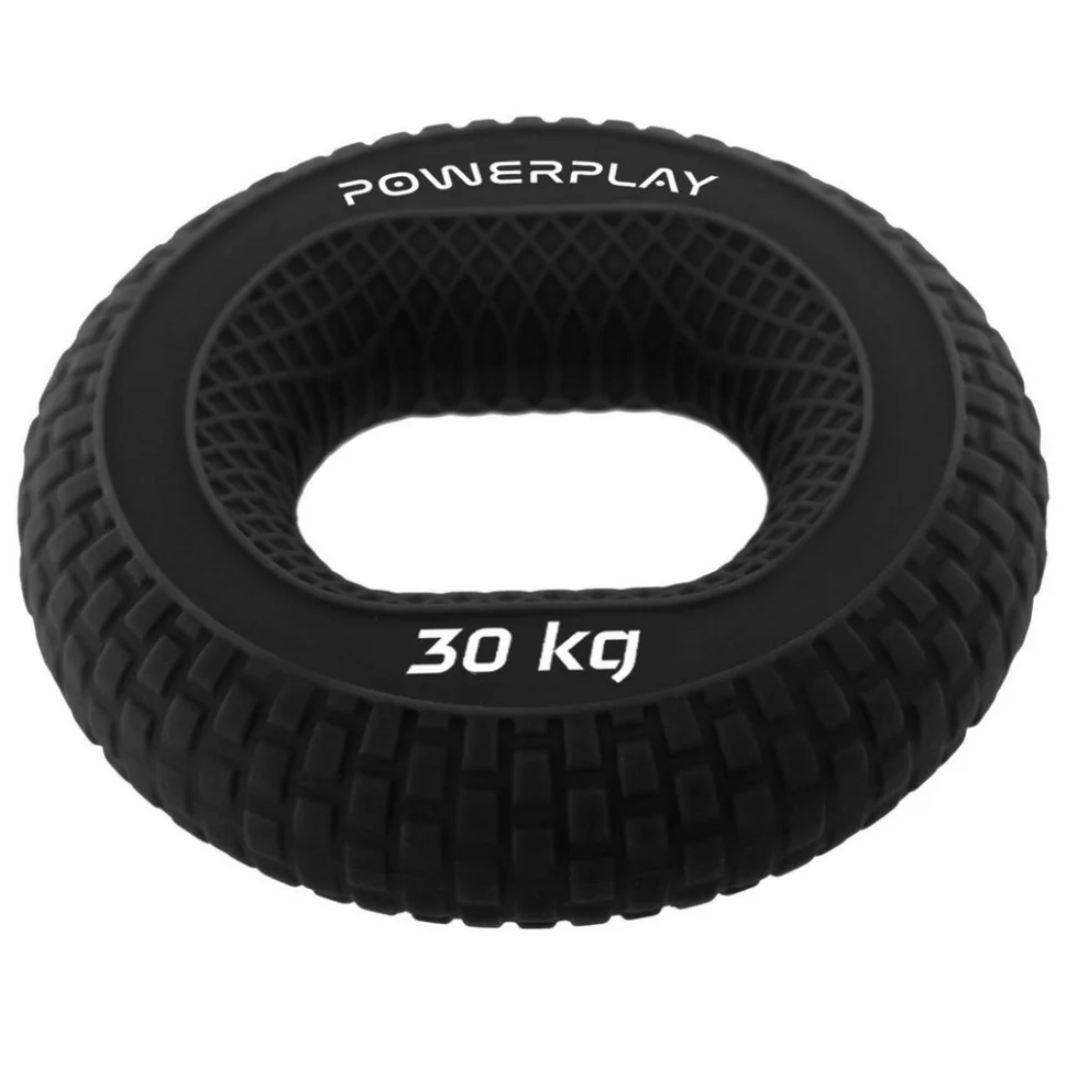 Эспандер кистевой силиконовый PP-4333 Hand Grip Hard PowerPlay PP_4333_Black_30kg 30 кг, Черный
